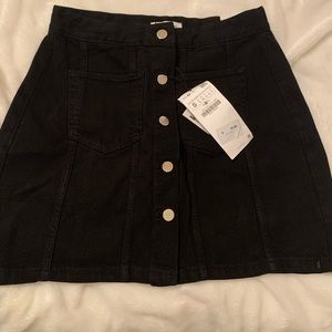 Black Zara Jean Skirt - Size Small